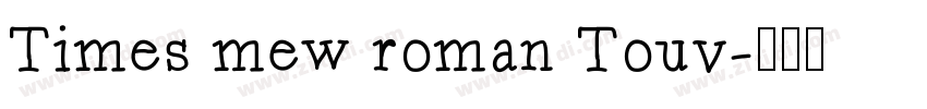 Times mew roman Touv字体转换